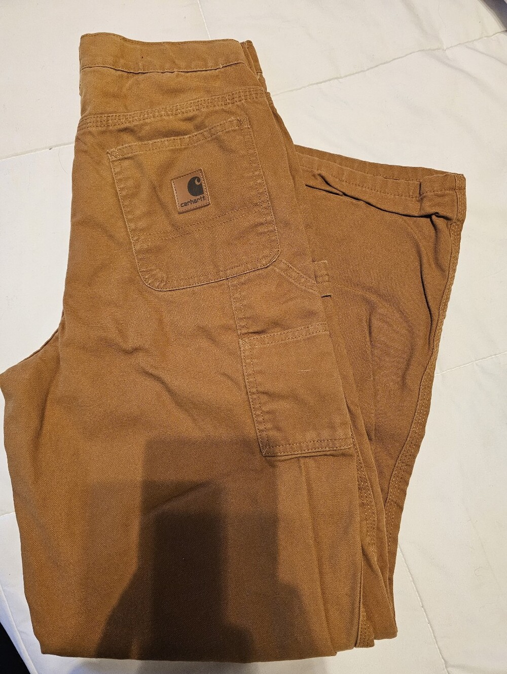Carhartt Kids Brown Duck Canvas Cargo Pants 14